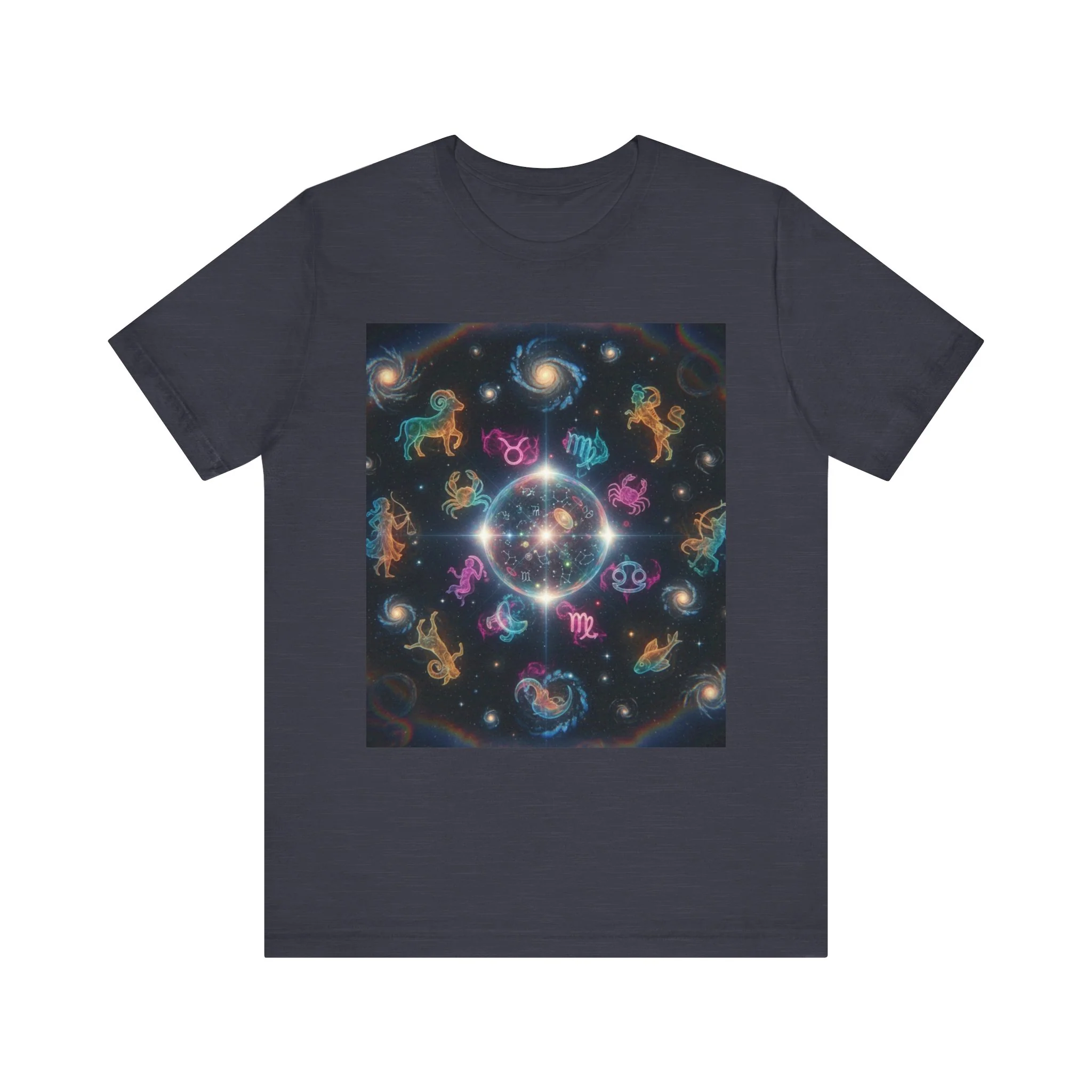 Unisex Zodiac Sign Short Sleeve Tee - Image 35