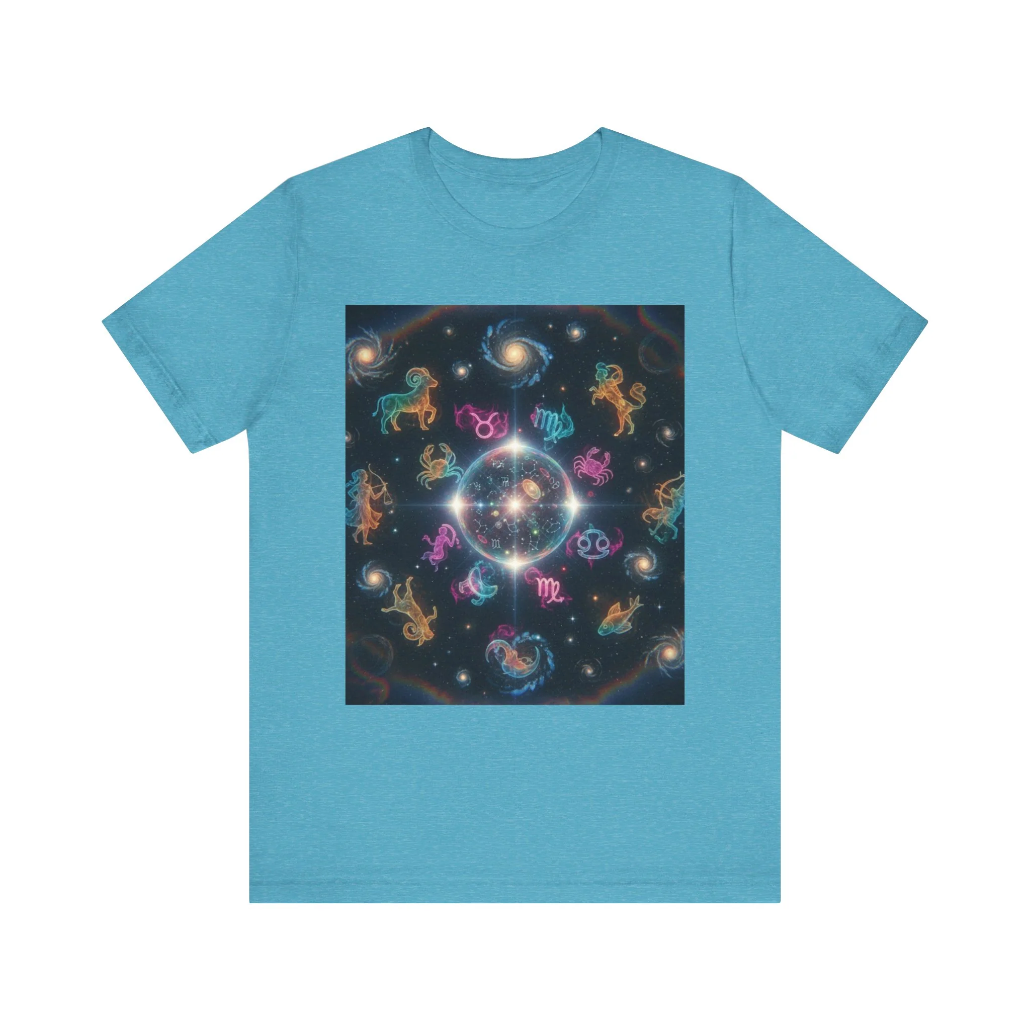 Unisex Zodiac Sign Short Sleeve Tee - Image 36