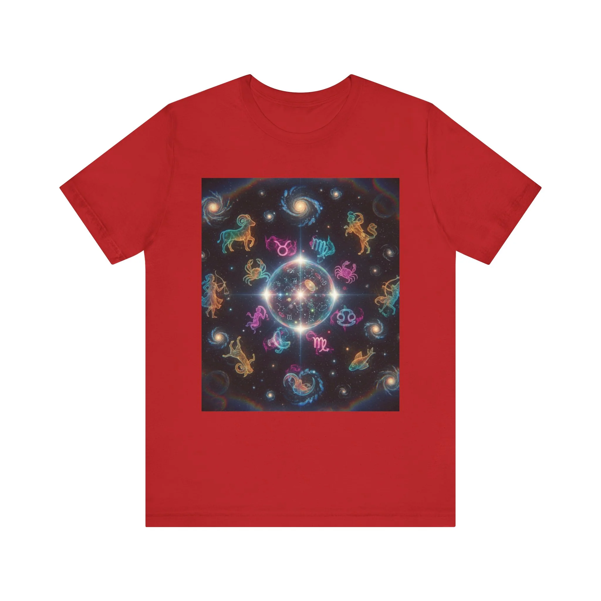 Unisex Zodiac Sign Short Sleeve Tee - Image 43