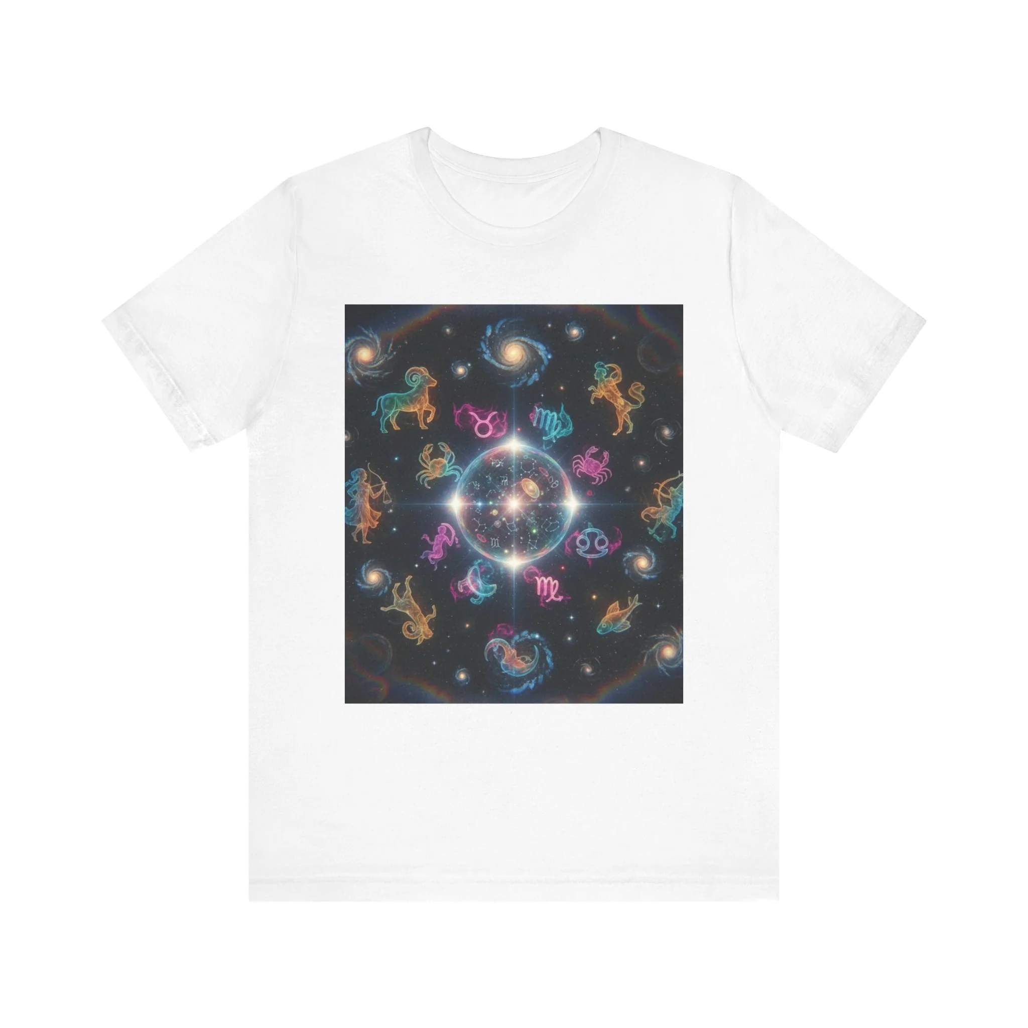 Unisex Zodiac Sign Short Sleeve Tee - Image 44