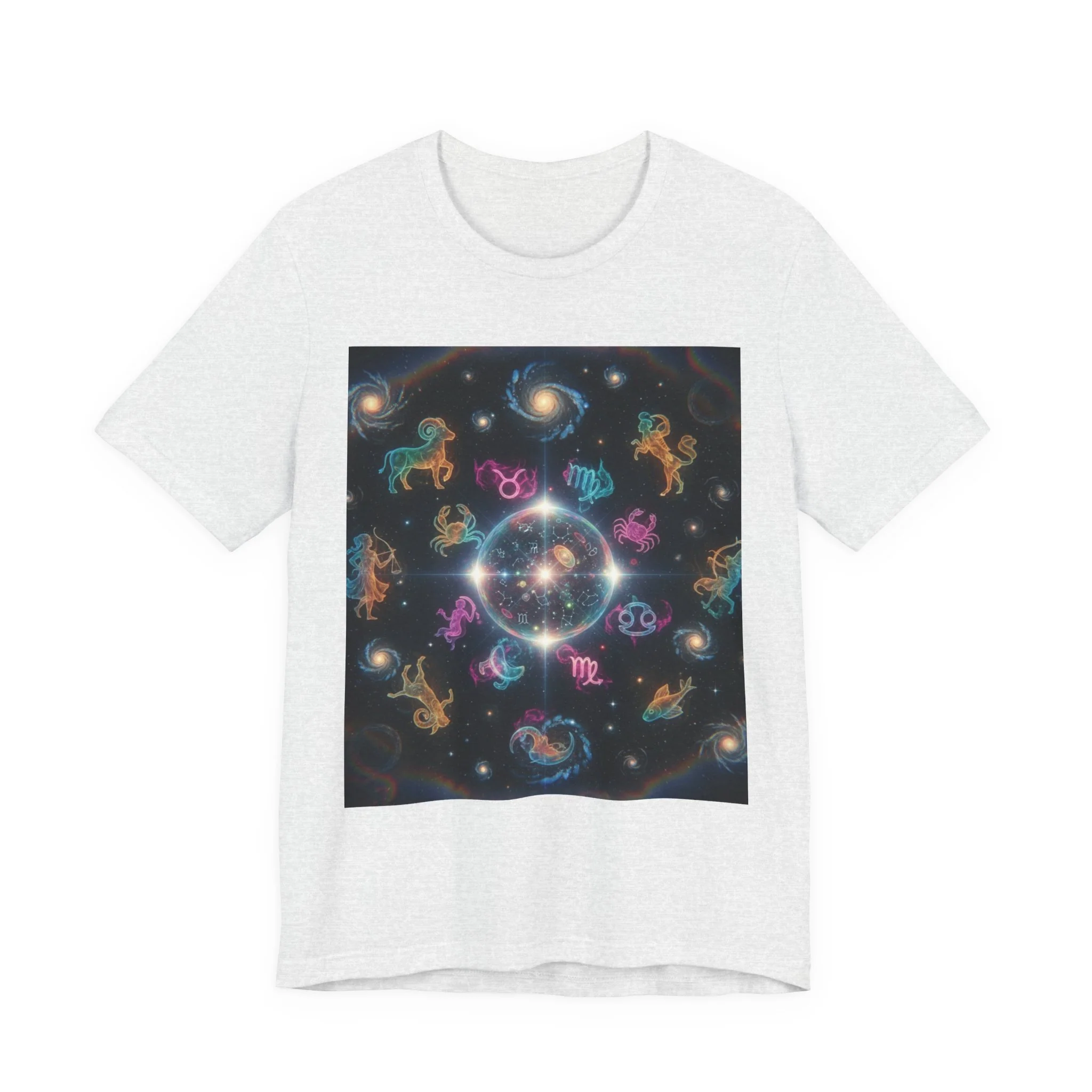 Unisex Zodiac Sign Short Sleeve Tee - Image 48