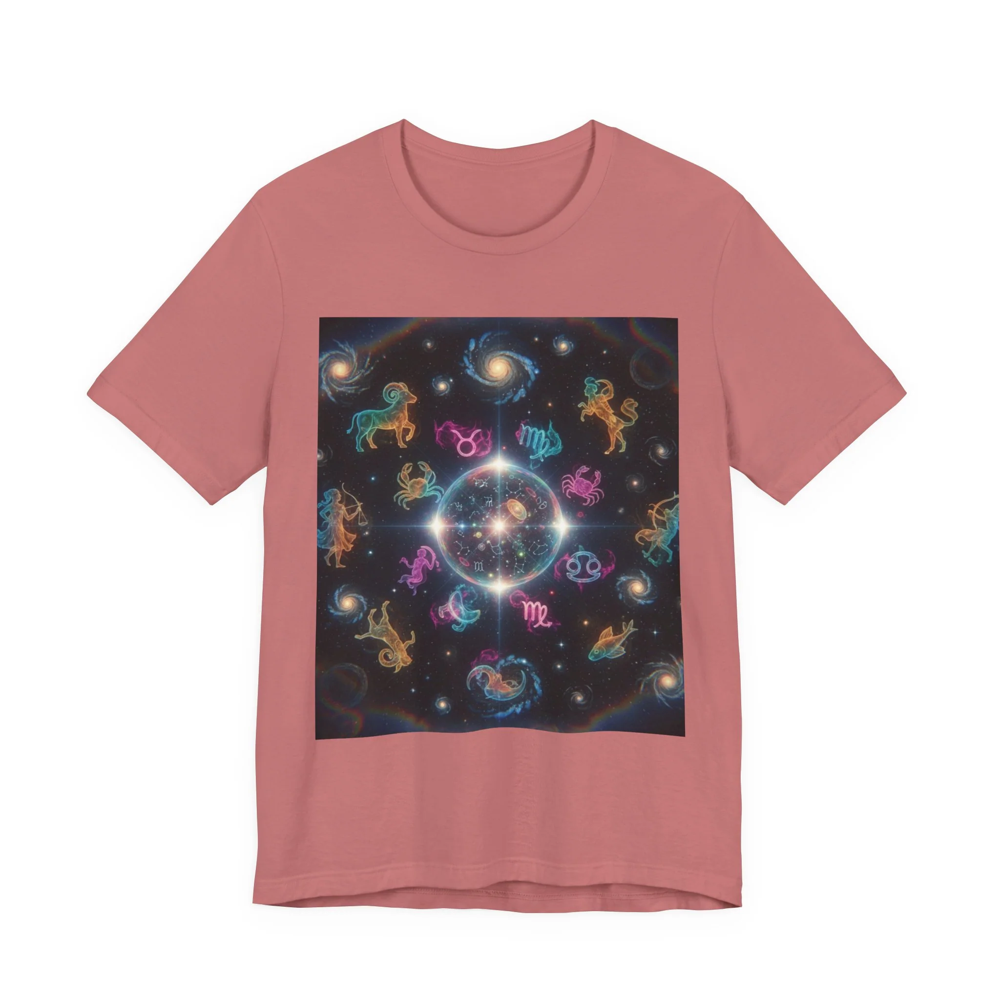 Unisex Zodiac Sign Short Sleeve Tee - Image 51