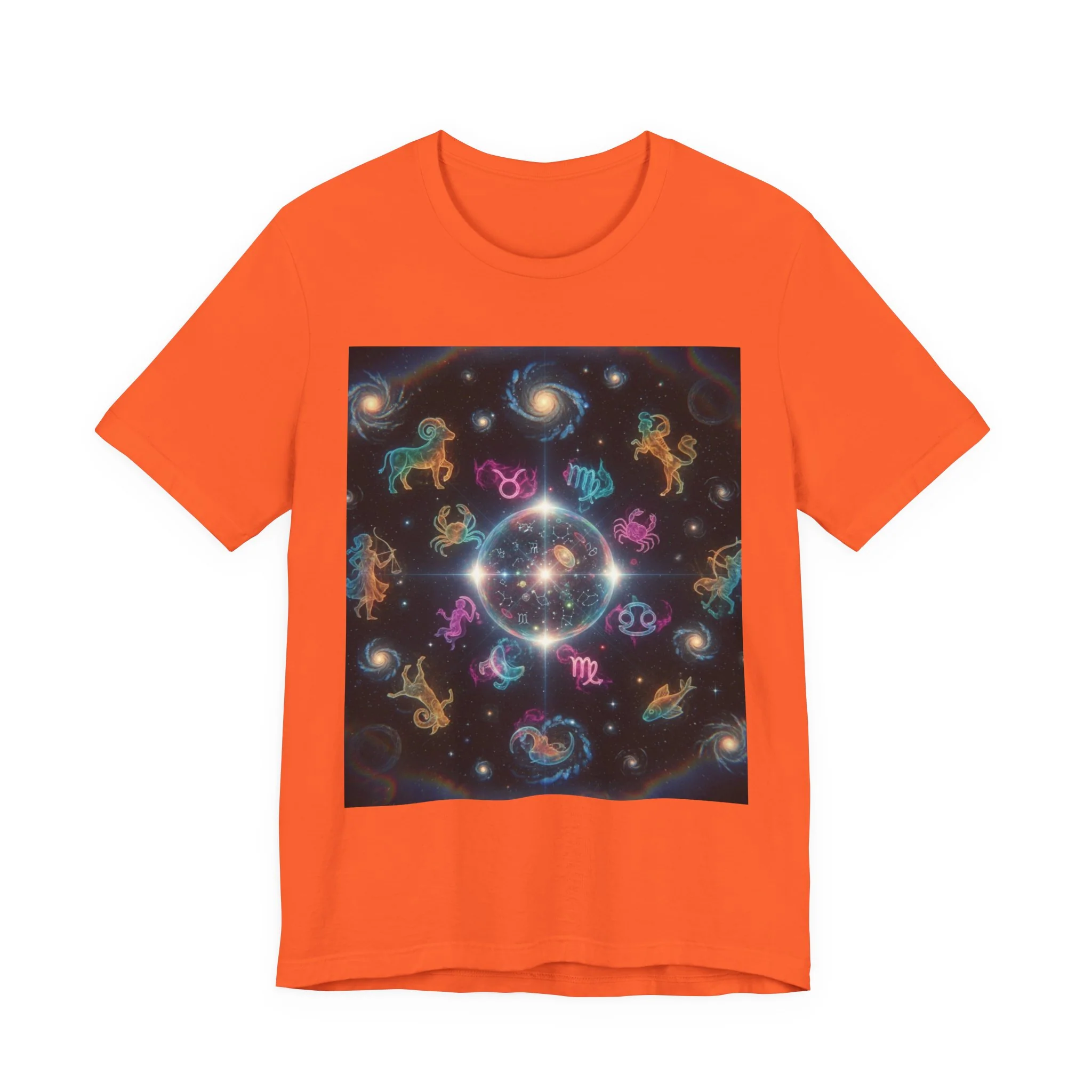 Unisex Zodiac Sign Short Sleeve Tee - Image 54