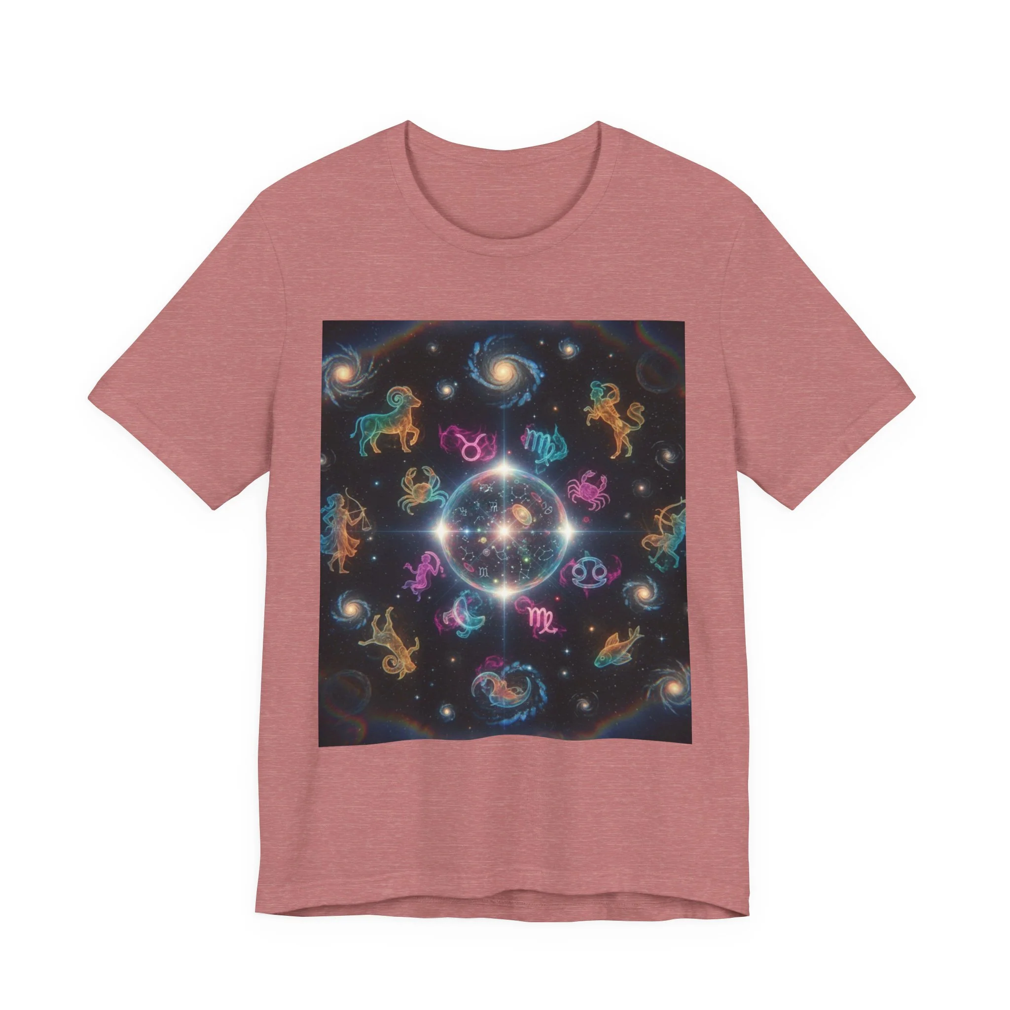 Unisex Zodiac Sign Short Sleeve Tee - Image 57