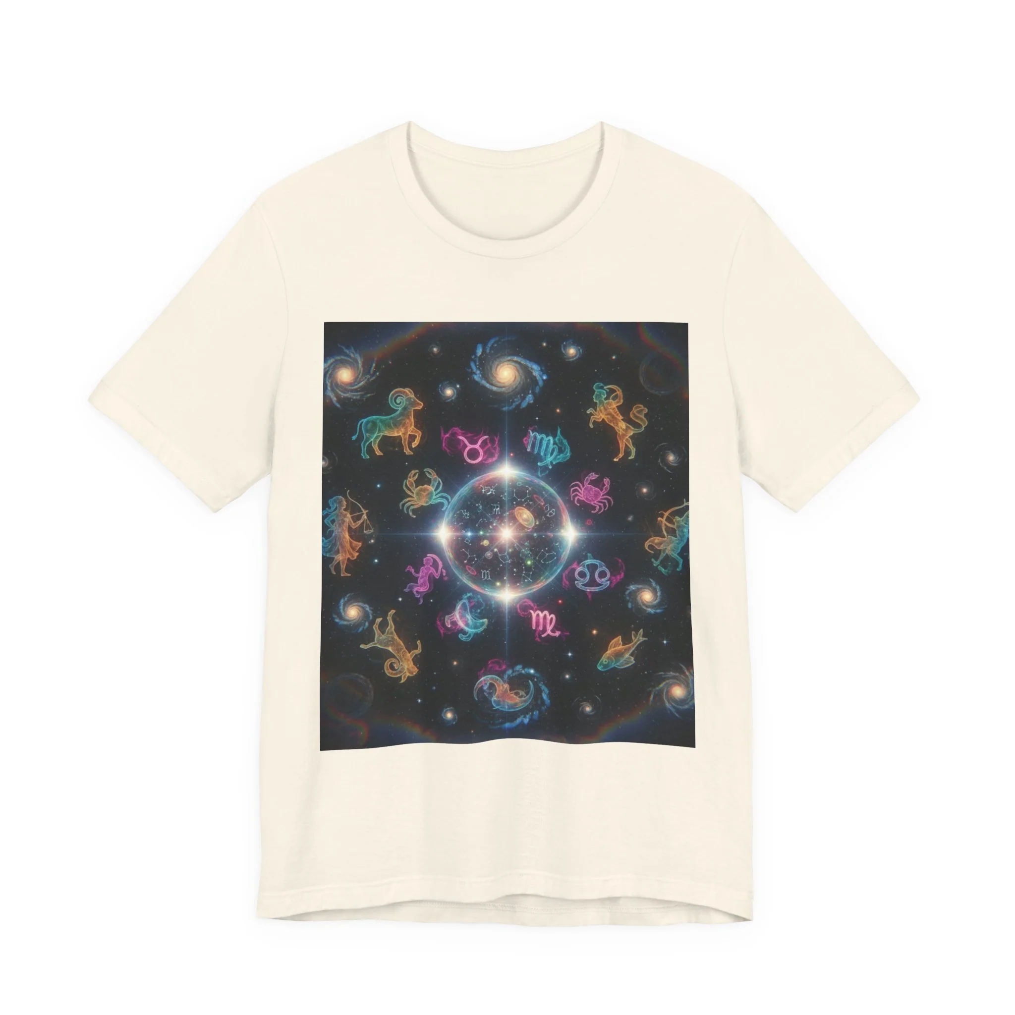 Unisex Zodiac Sign Short Sleeve Tee - Image 66