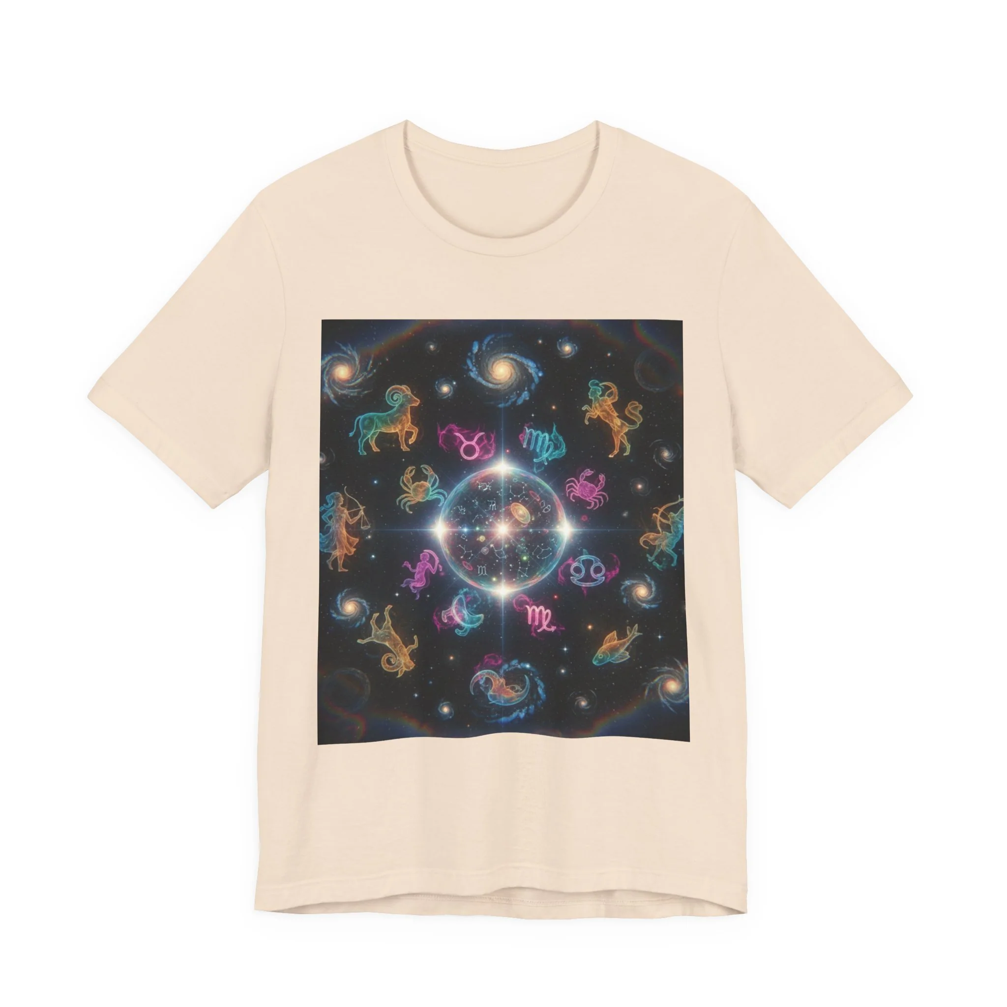 Unisex Zodiac Sign Short Sleeve Tee - Image 69