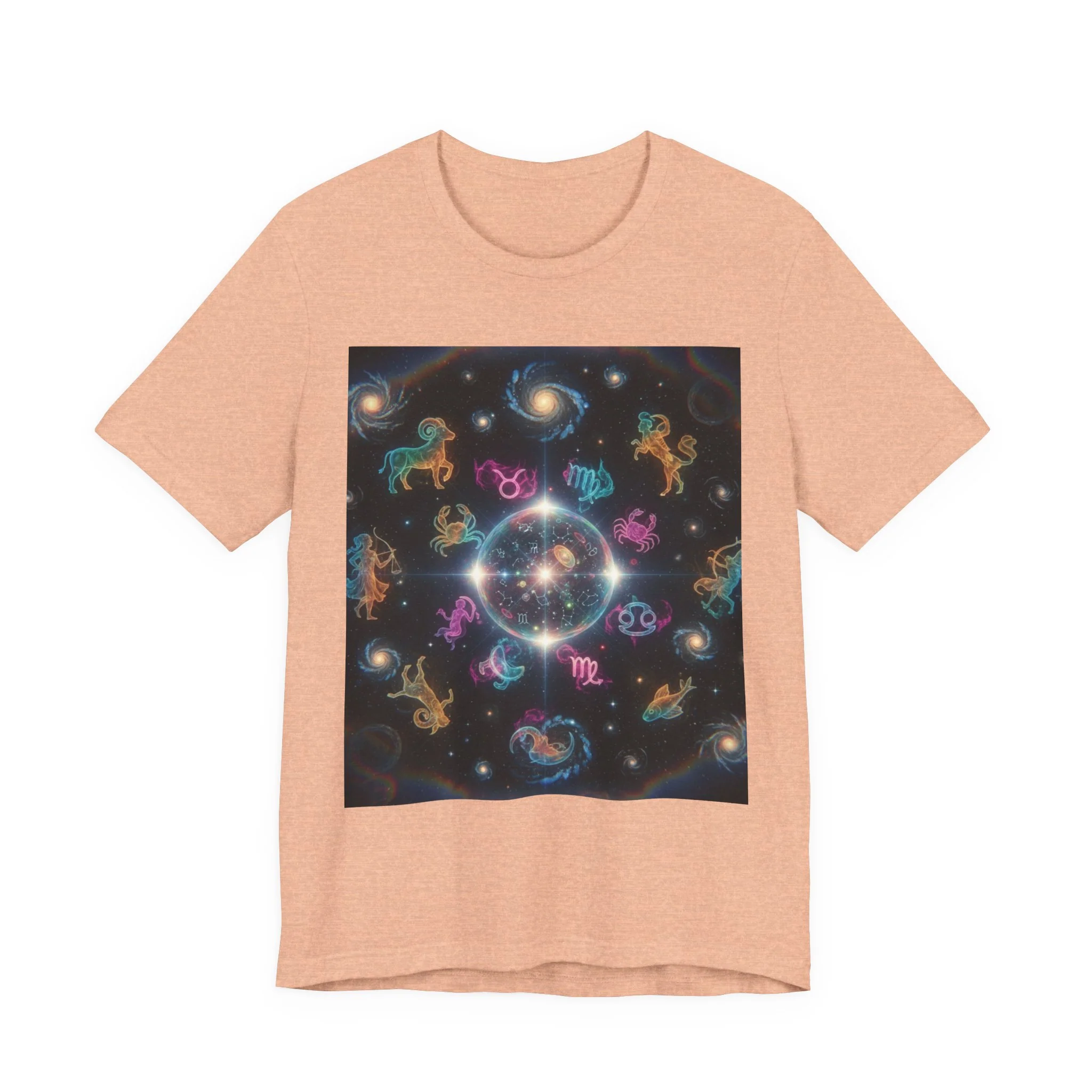Unisex Zodiac Sign Short Sleeve Tee - Image 75