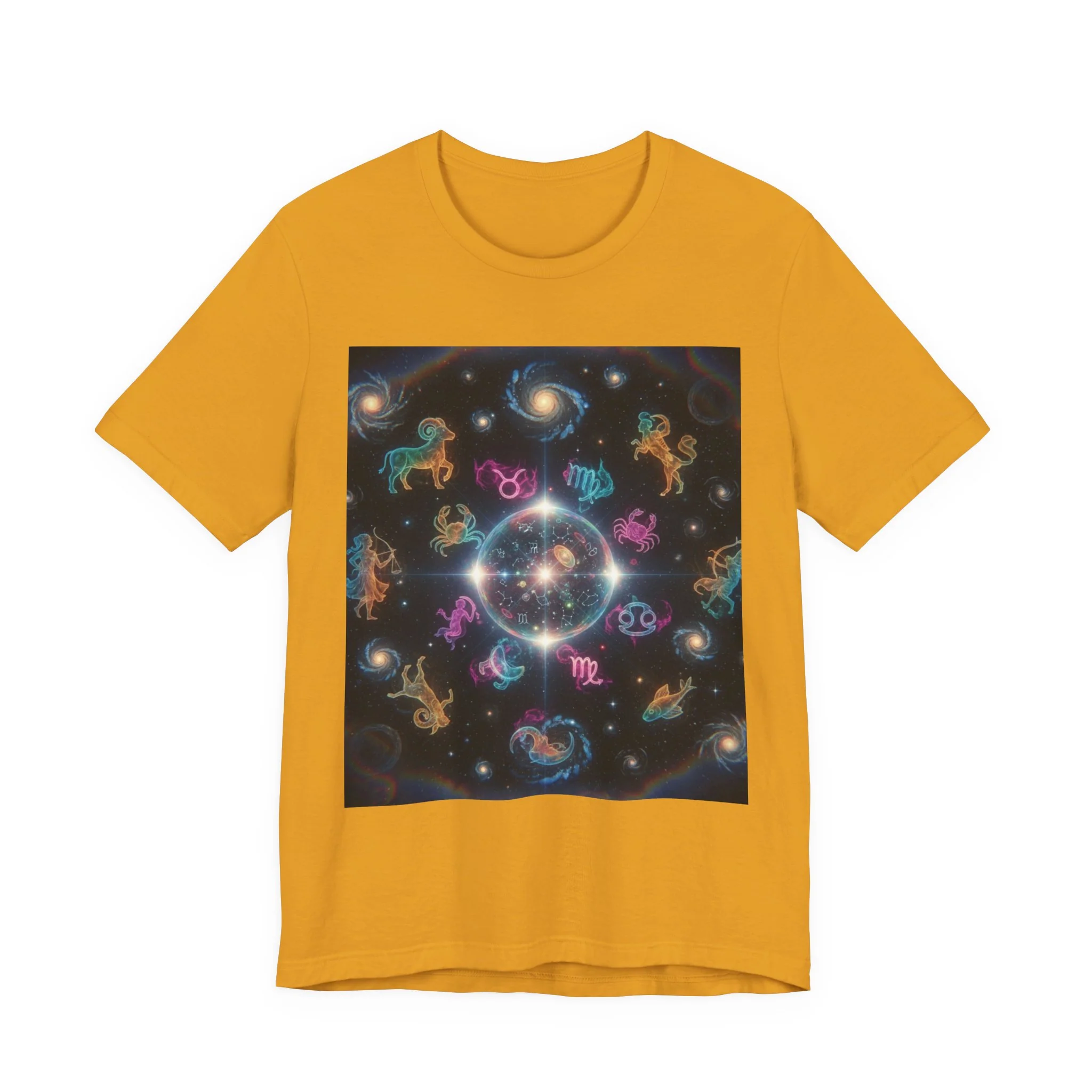 Unisex Zodiac Sign Short Sleeve Tee - Image 81