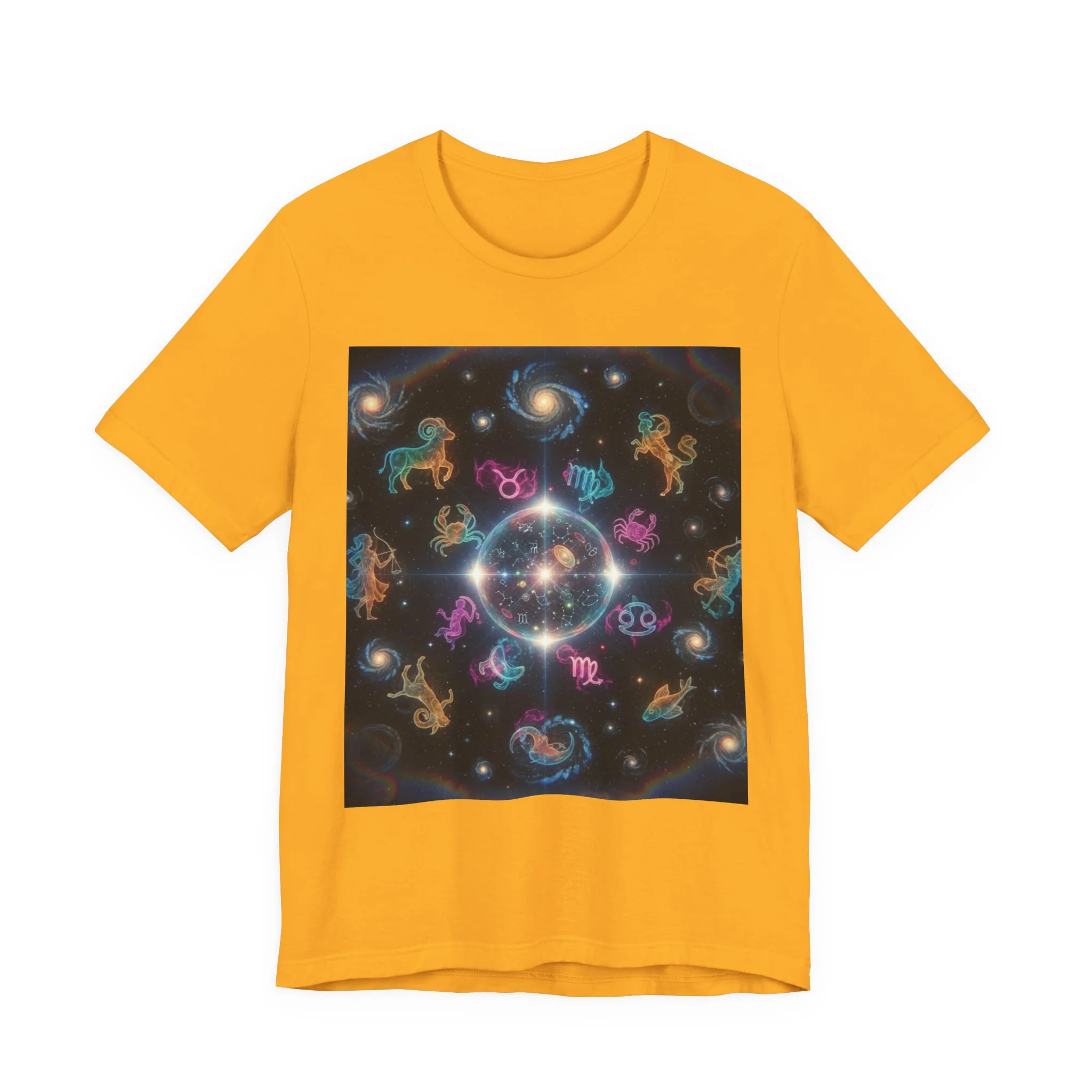 Unisex Zodiac Sign Short Sleeve Tee - Image 84