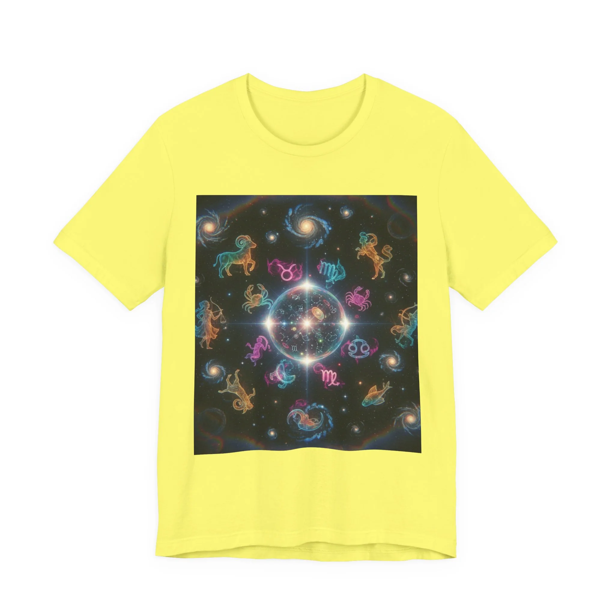 Unisex Zodiac Sign Short Sleeve Tee - Image 90