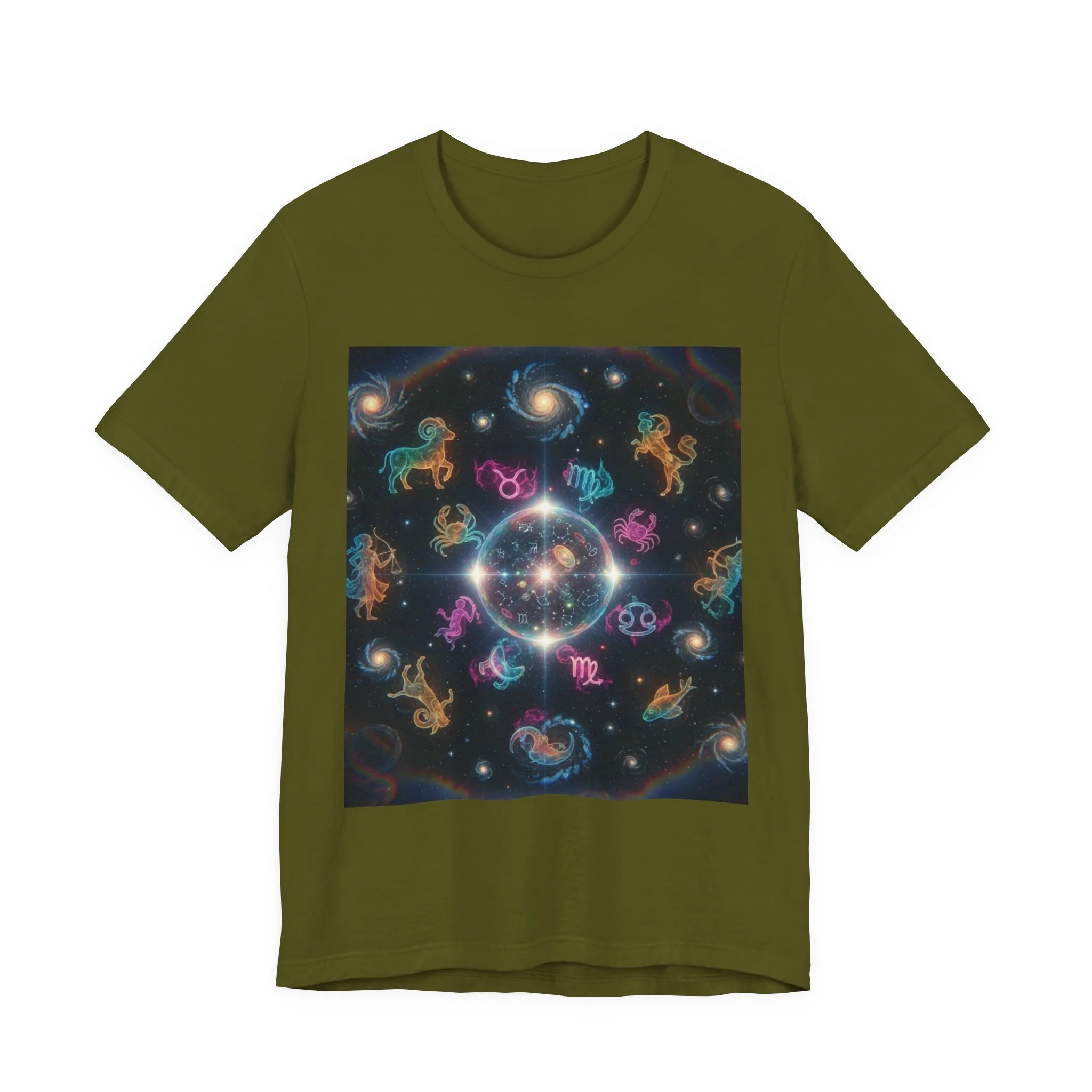 Unisex Zodiac Sign Short Sleeve Tee - Image 96
