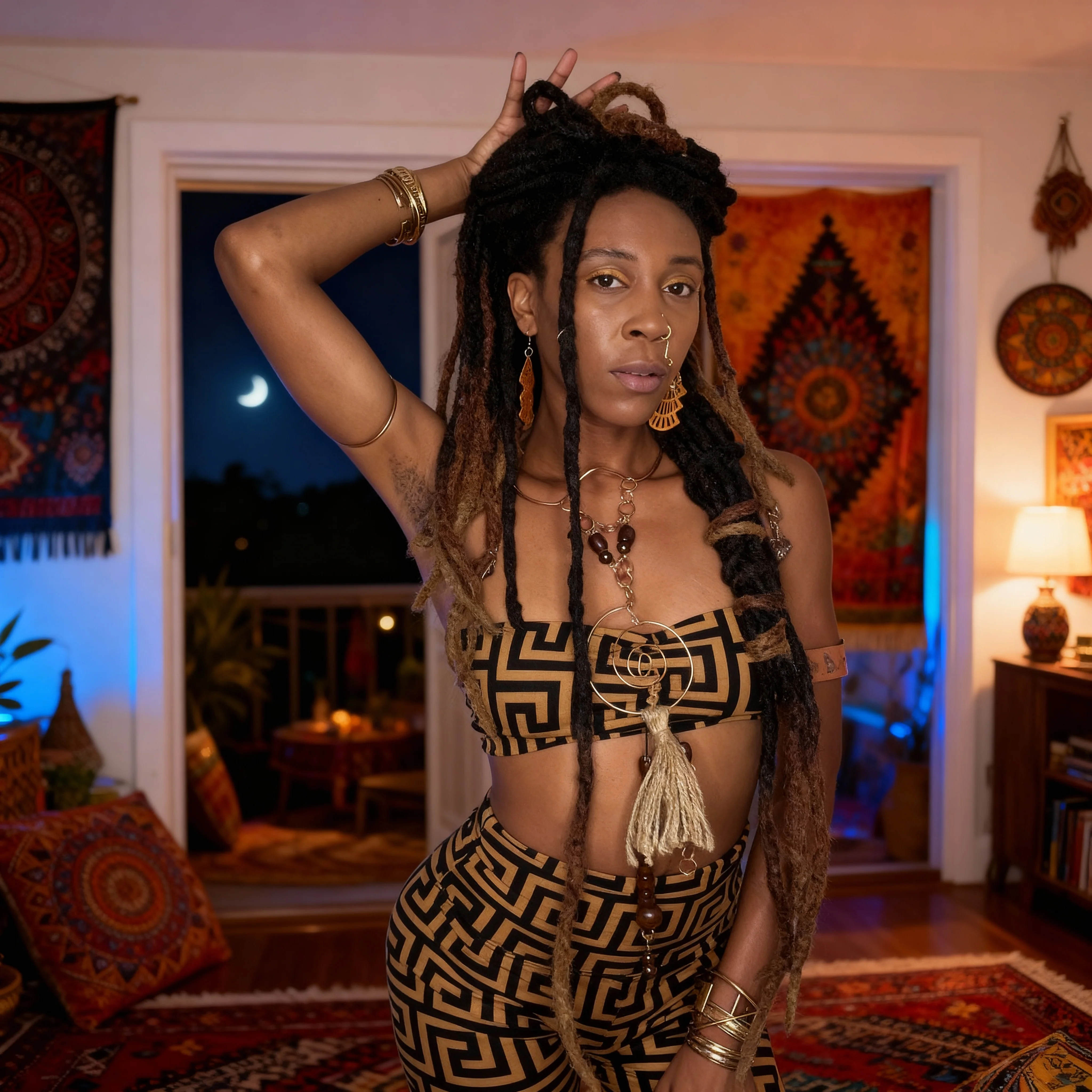 Vibez Wood and Copper Body Necklace - Image 2