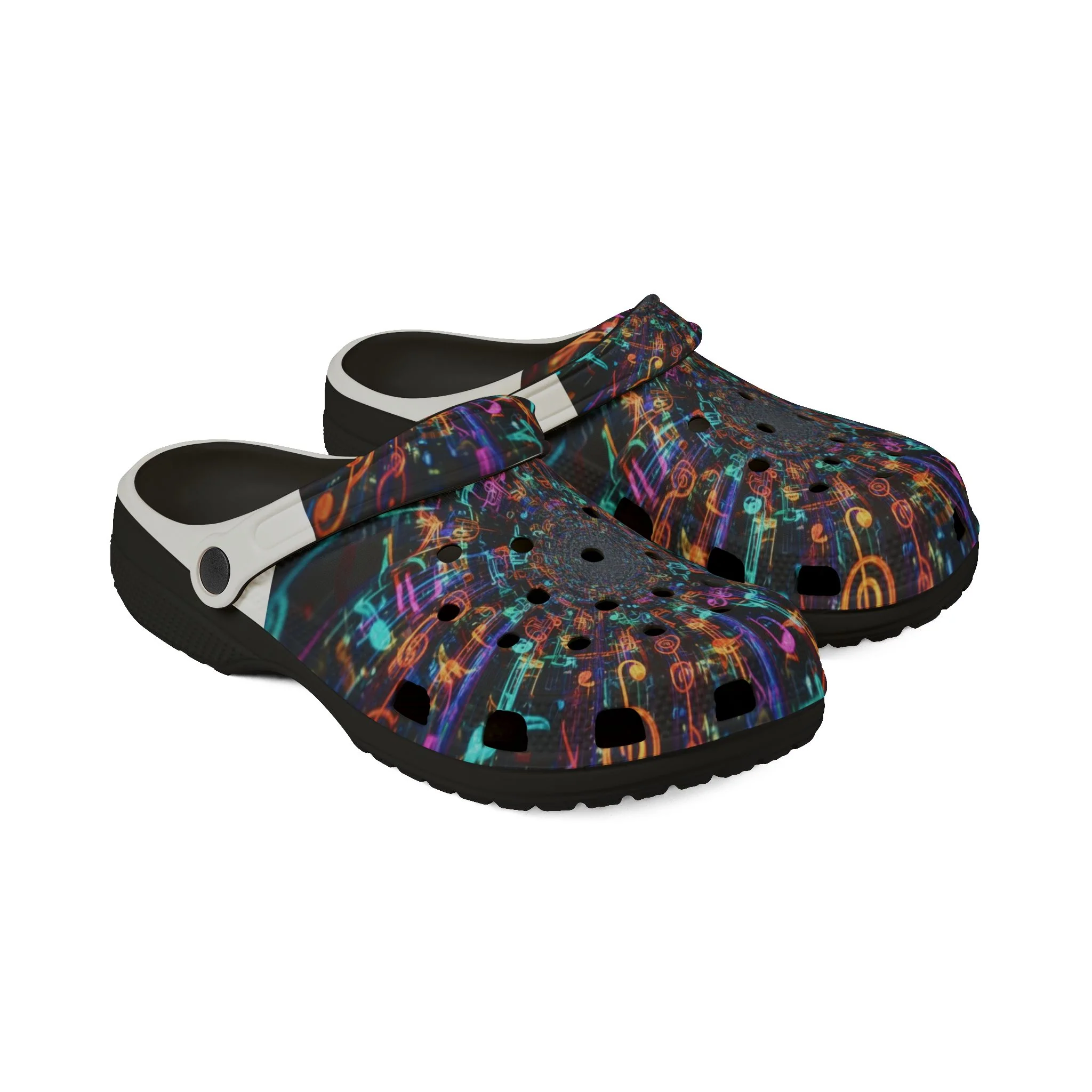 WKE WRLD Vibrant AOP EVA Foam Rubber Clogs - Colorful Casual Footwear for Summer, Beach, Festivals, and Everyday Comfort - Image 2