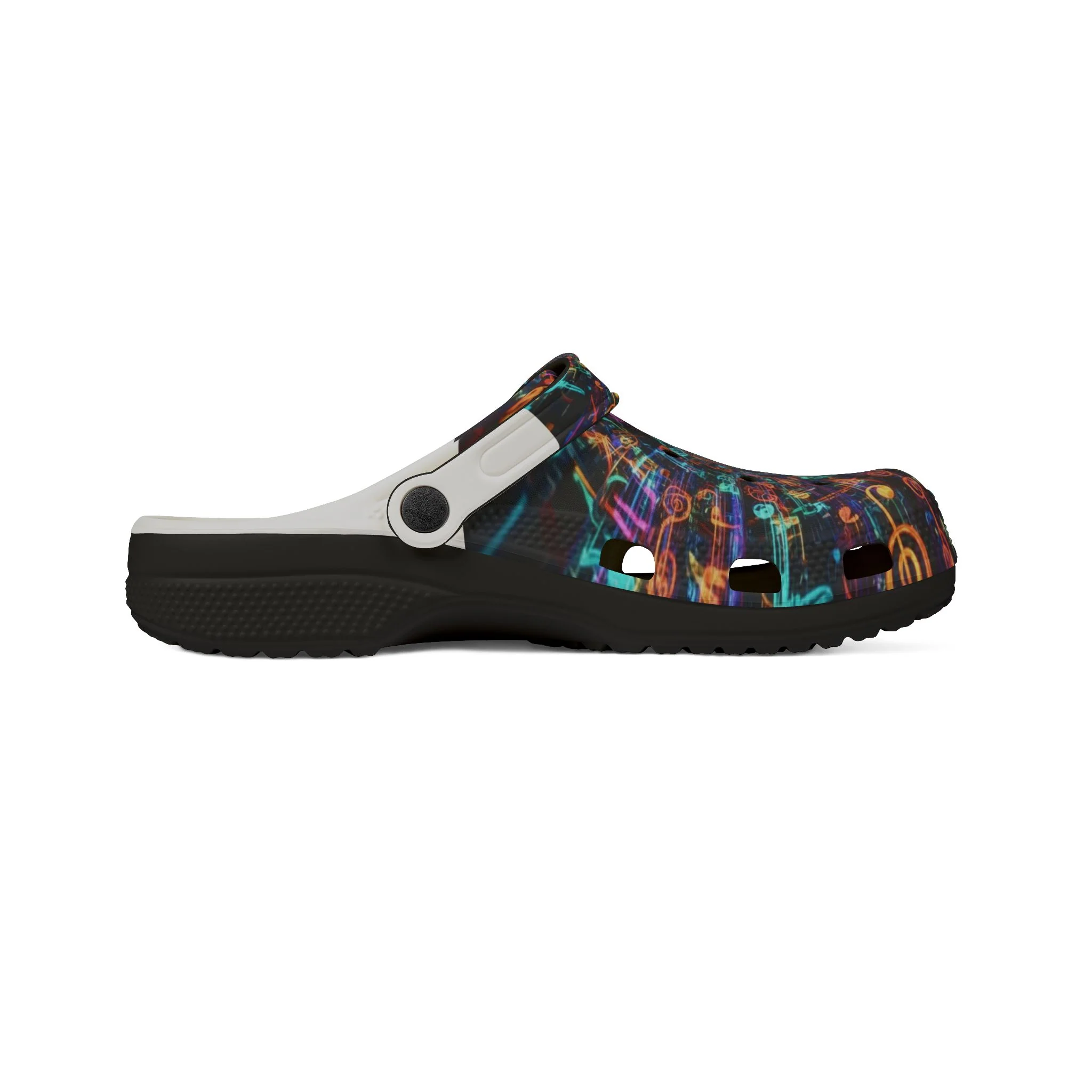 WKE WRLD Vibrant AOP EVA Foam Rubber Clogs - Colorful Casual Footwear for Summer, Beach, Festivals, and Everyday Comfort - Image 3