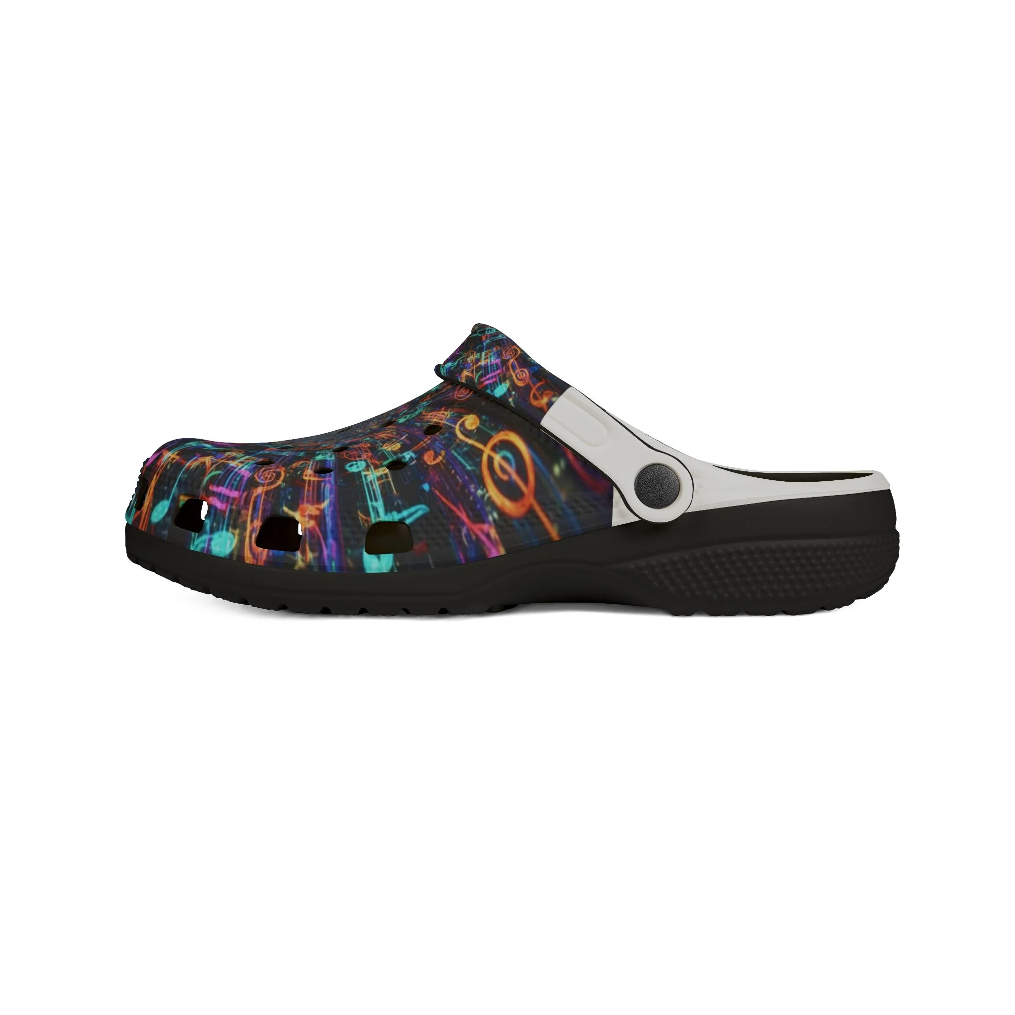 WKE WRLD Vibrant AOP EVA Foam Rubber Clogs - Colorful Casual Footwear for Summer, Beach, Festivals, and Everyday Comfort - Image 4