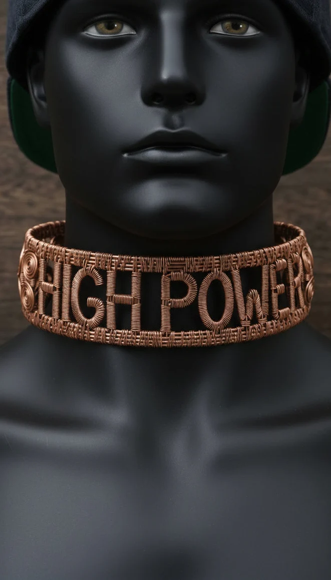 Wire Wrapped High Power Neck Tattoo