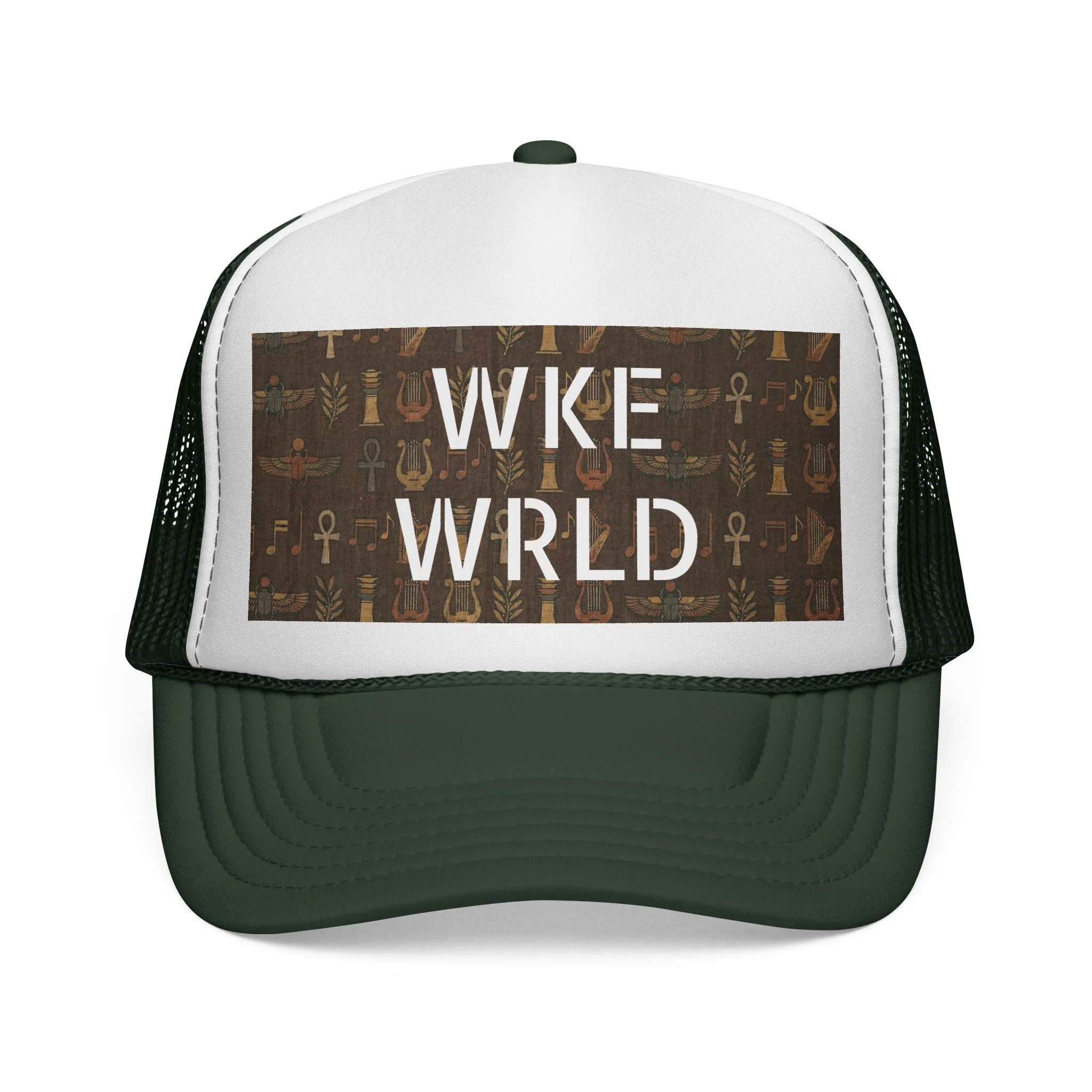 WKE WRLD Egypt Print Trucker Cap - Image 3