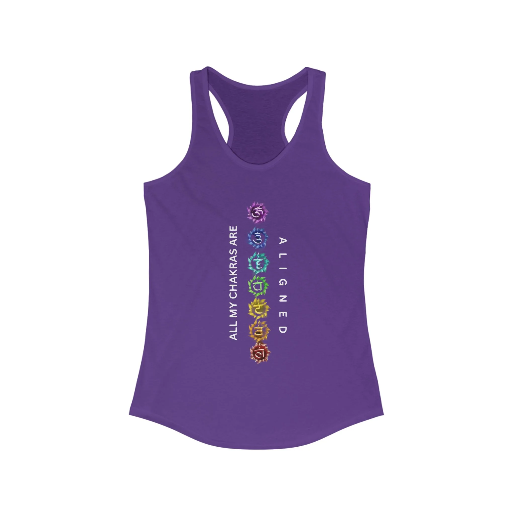 WKE WRLD Women's chakras aligned Racerback Tank - Image 12