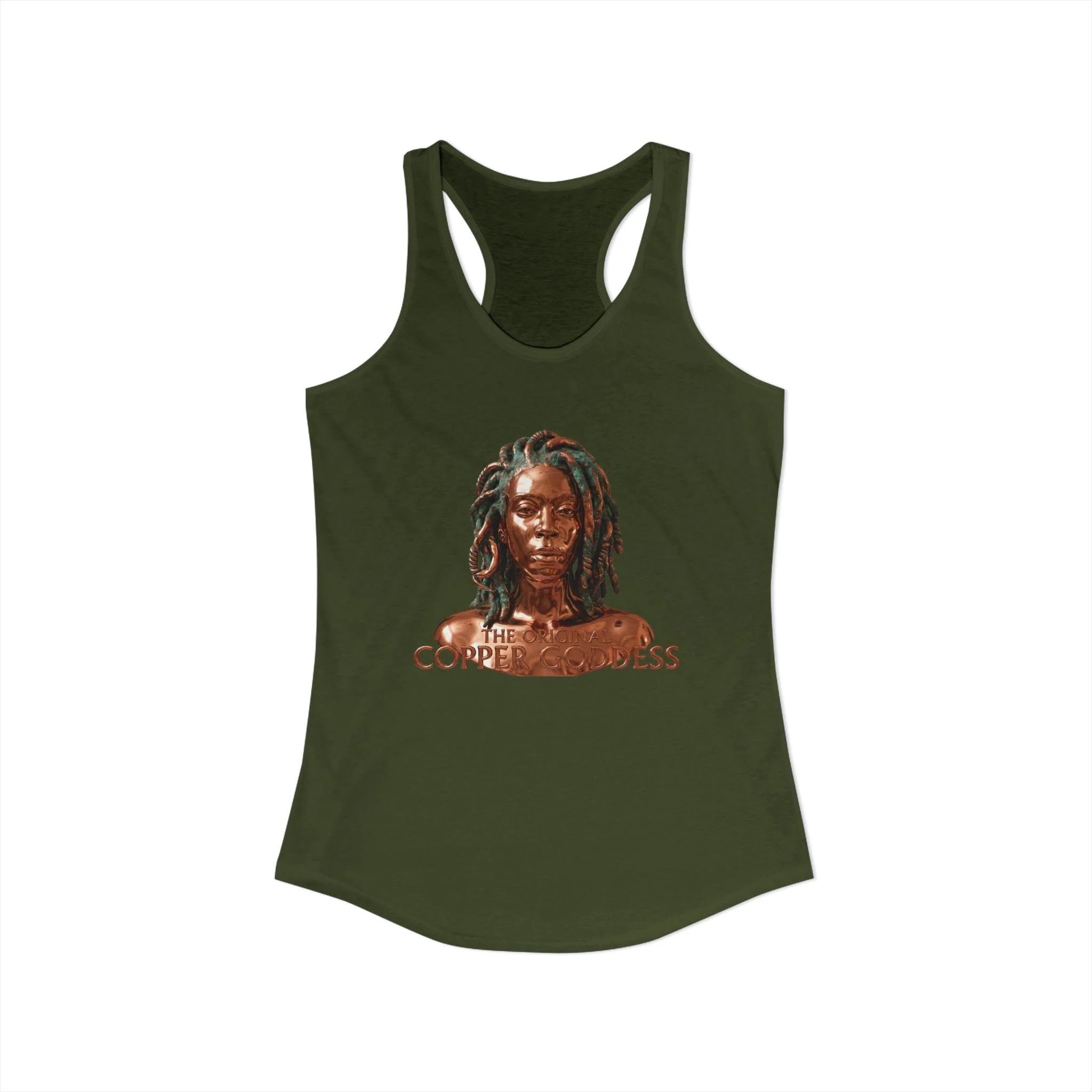 Copper Goddess Racerback Tank Top - Image 40
