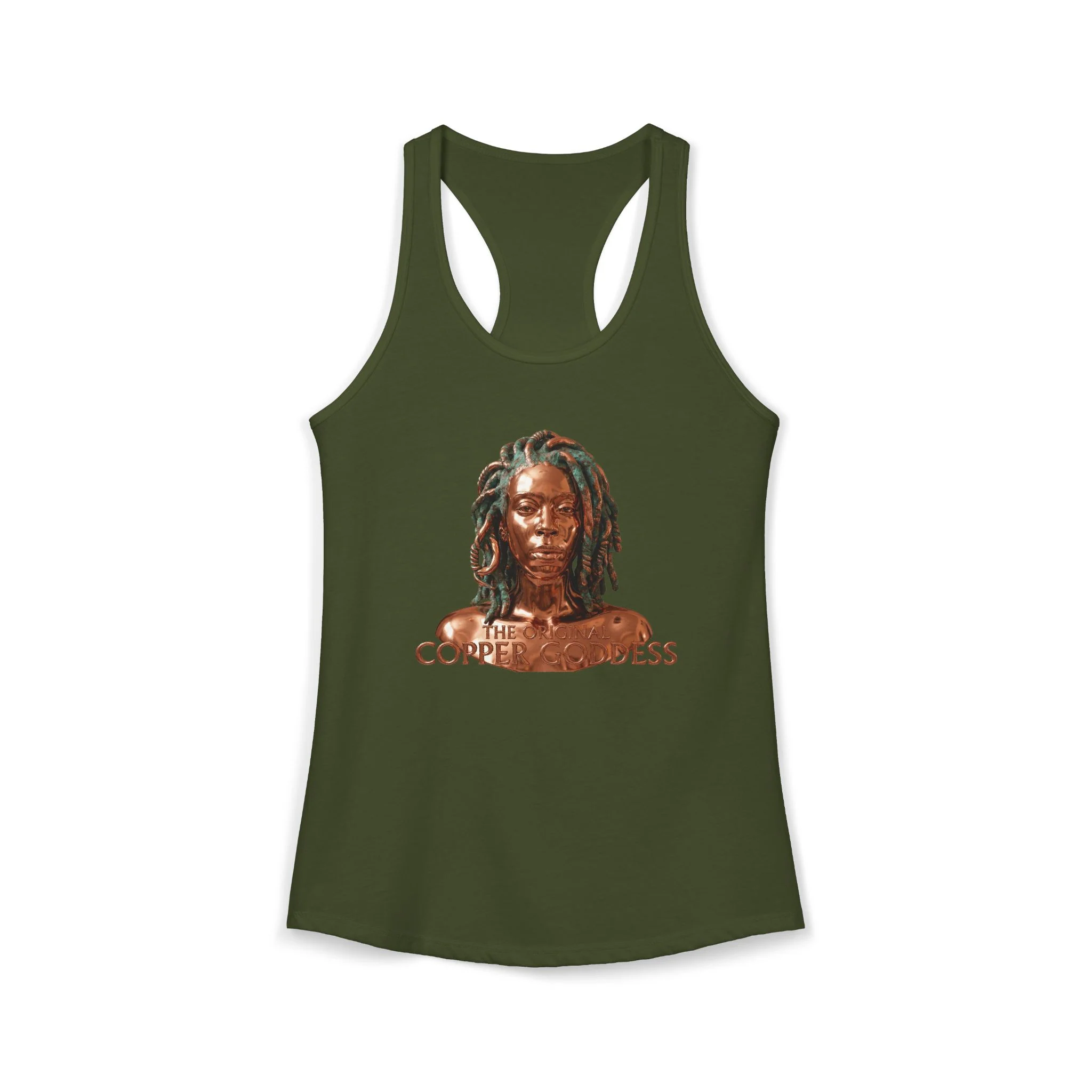 Copper Goddess Racerback Tank Top - Image 7