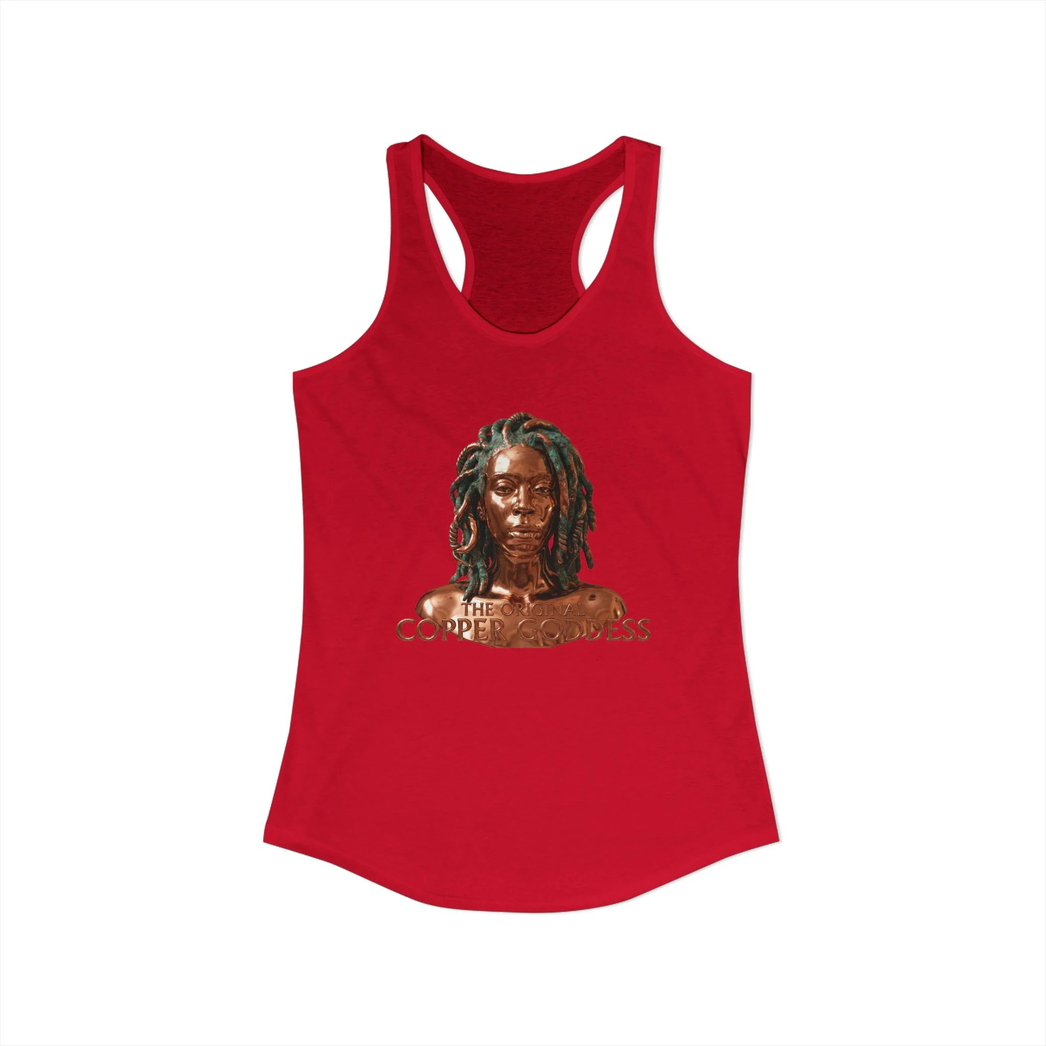Copper Goddess Racerback Tank Top - Image 82