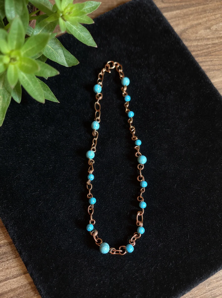 Yvng Gahd Beaded Copper Necklace - Image 2